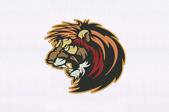 African Lion Embroidery Design Review for Etsy and Small Shop Sellers
