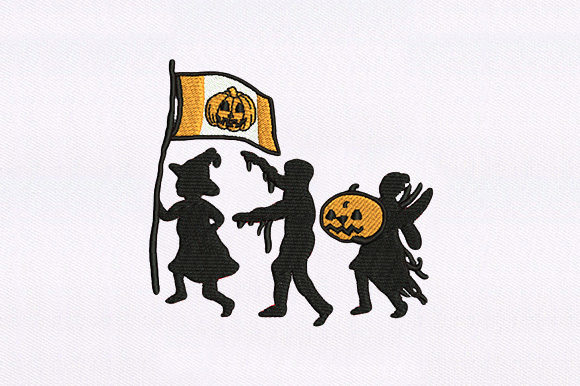 Halloween Flag Design Review for Personalized Embroidery Gifts