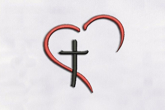 Heart with Cross Shape Embroidery Review for Business Use