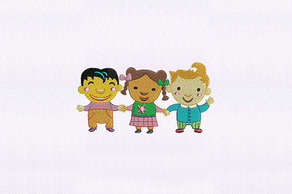 Playing Kids Embroidery Design Review for Small Business Merch