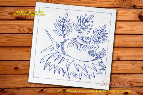 South Spain Snail Machine: A Standout Embroidery Design for Craft Fairs
